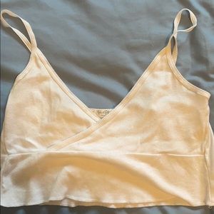 White brandy tank top size small